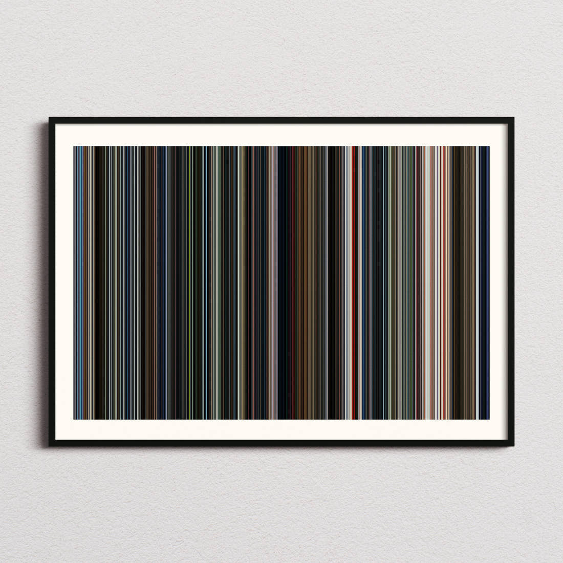 Captain America: Brave New World Movie Barcode Poster - Barcode Only