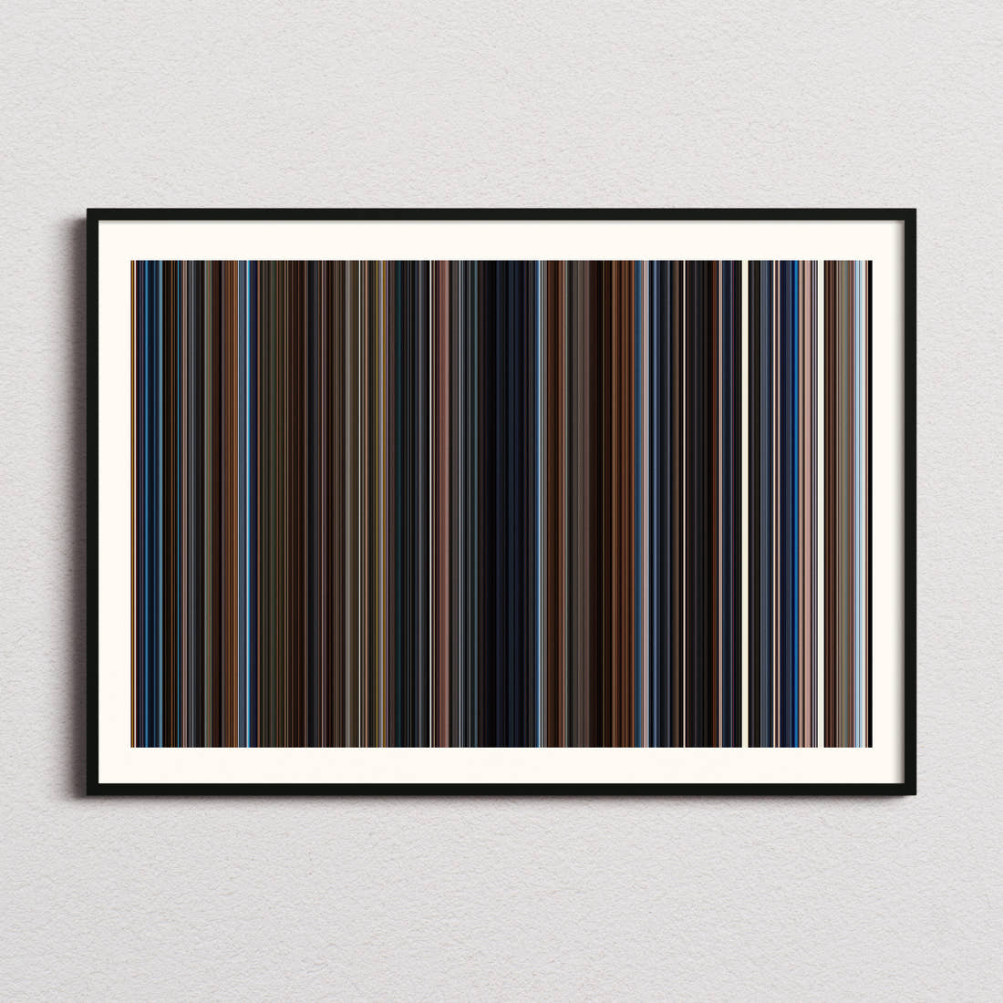 Captain America the First Avenger Movie Barcode Poster - Barcode Only