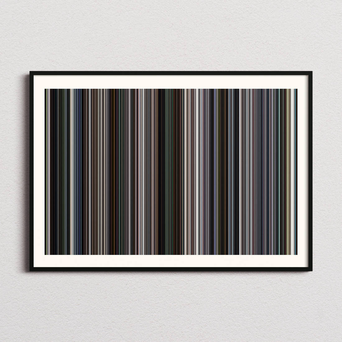 Captain America: The Winter Soldier Movie Barcode Poster - Barcode Only