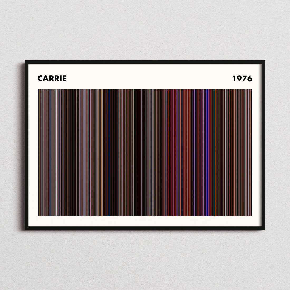 Carrie Movie Barcode Poster - Simplified