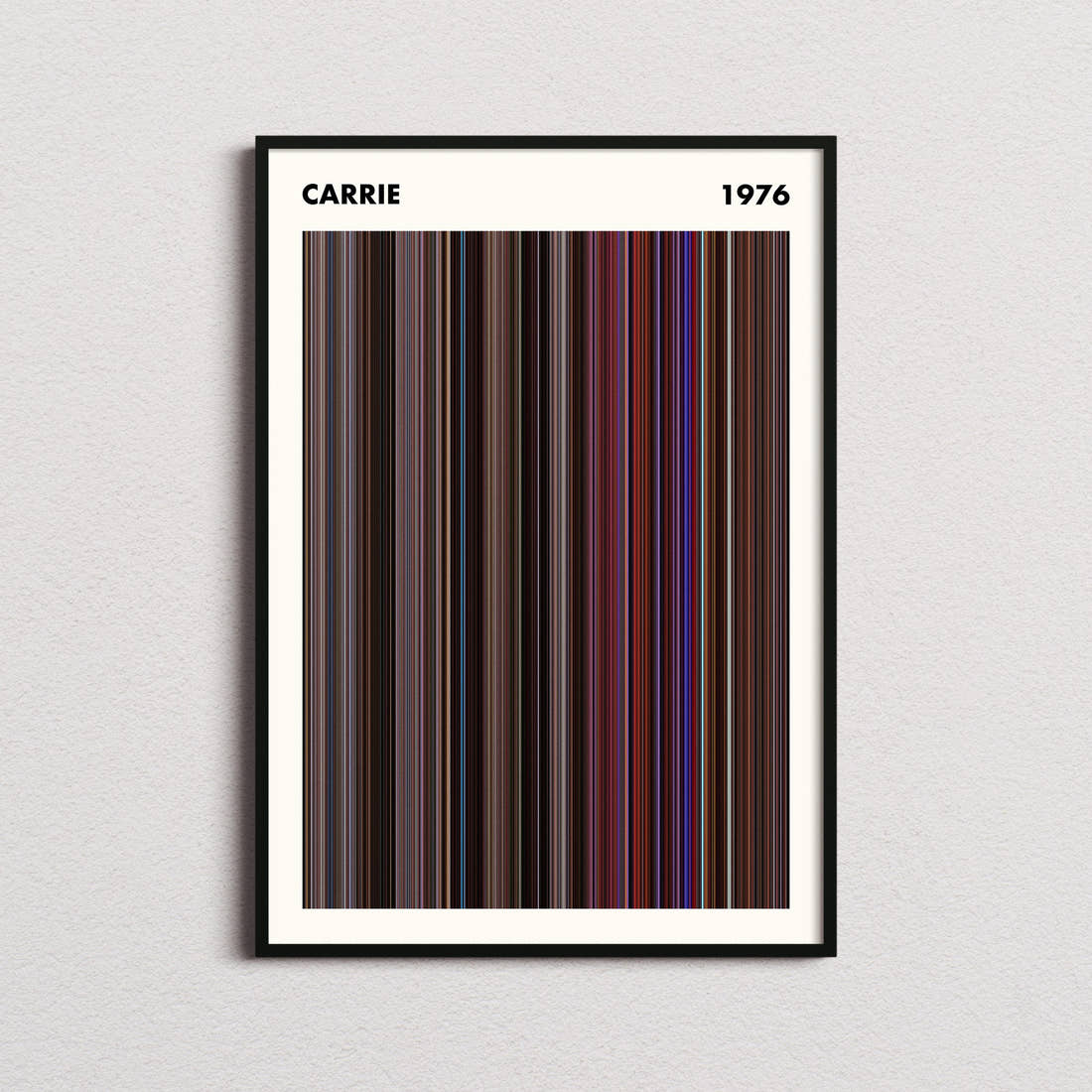 Carrie Movie Barcode Poster - Simplified