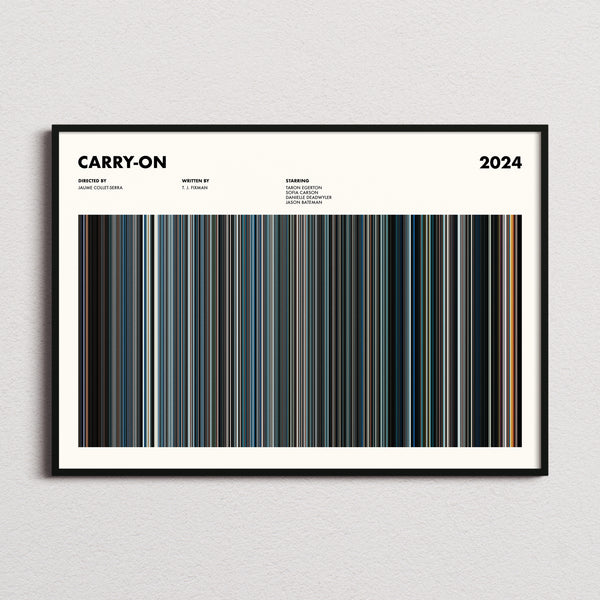 Carry-On Movie Barcode Poster