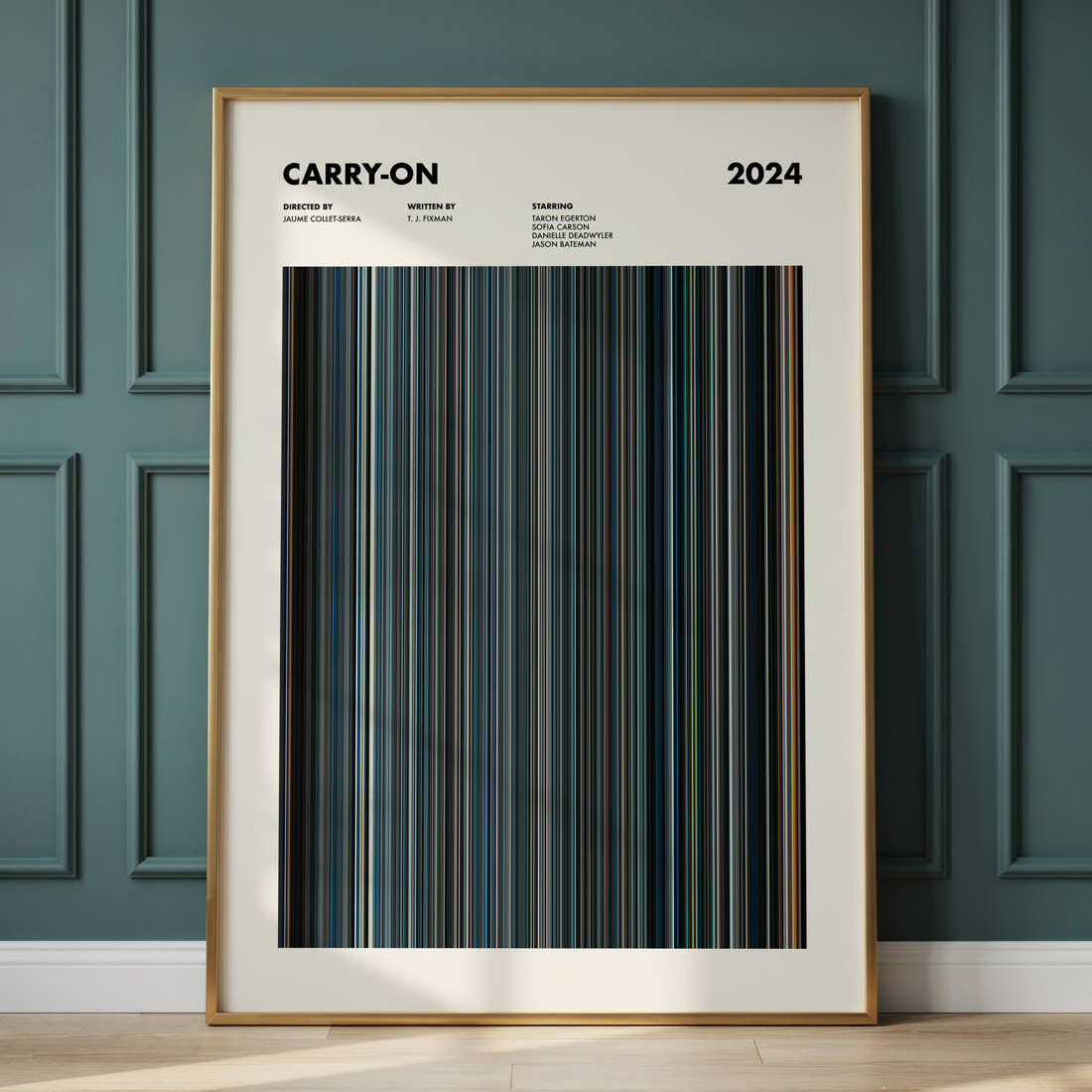 Carry-On Movie Barcode Poster