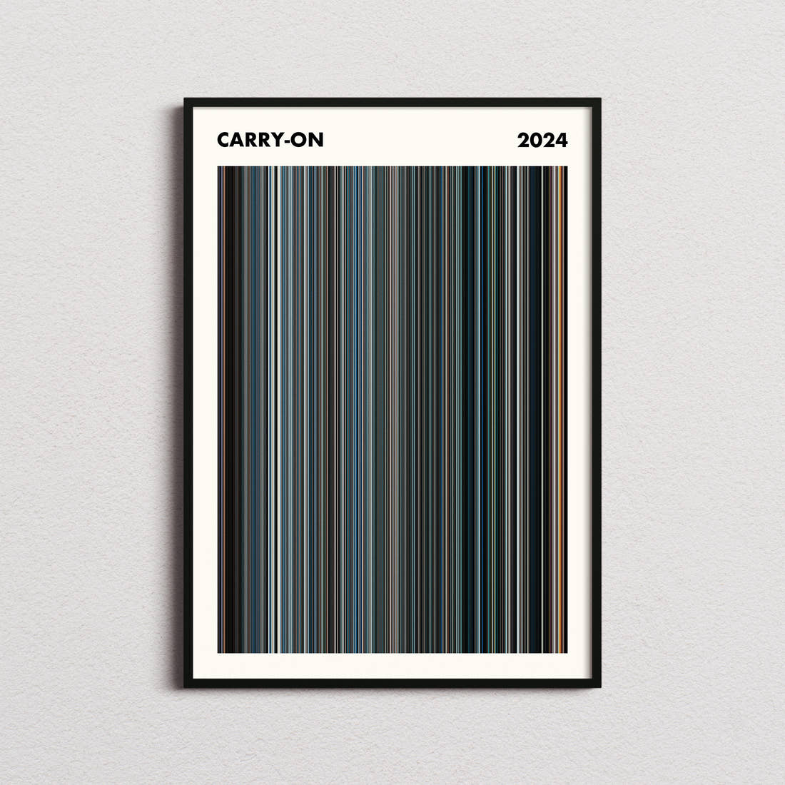 Carry-On Movie Barcode Poster - Simplified