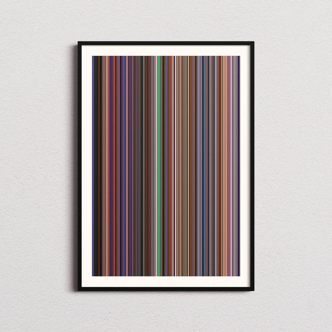 Cars 2 Movie Barcode Poster - Barcode Only