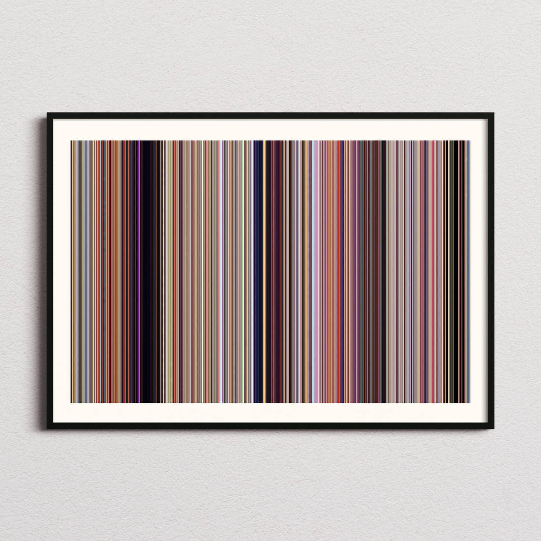 Cars Movie Barcode Poster - Barcode Only