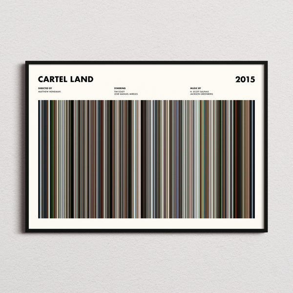 Cartel Land Movie Barcode Poster