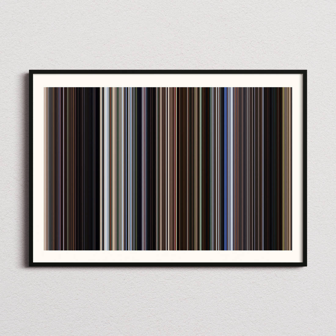 Cast Away Movie Barcode Poster - Barcode Only