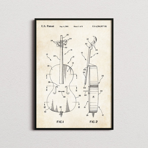Cello Patent Print