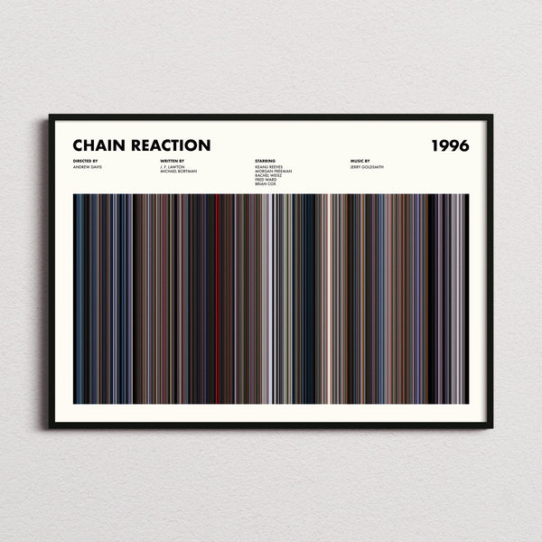 Chain Reaction Movie Barcode Poster