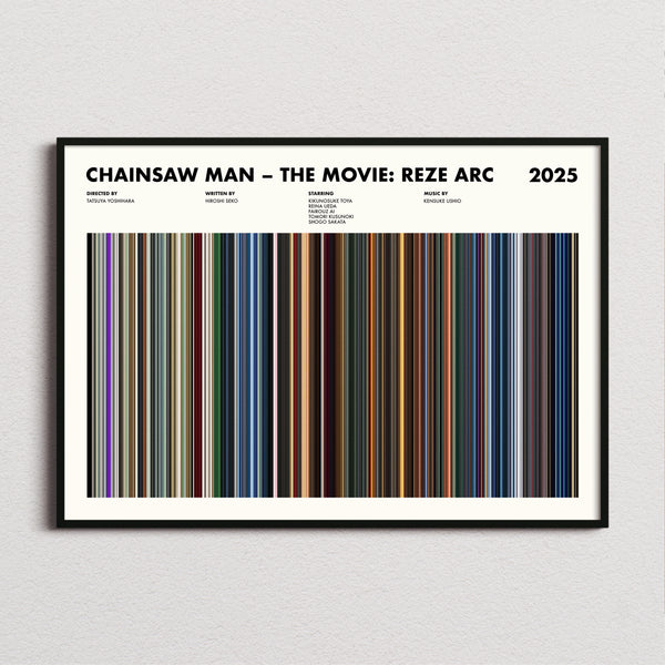Chainsaw Man – The Movie: Reze Arc Barcode Poster