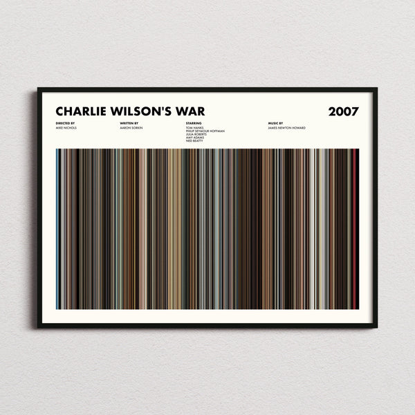 Charlie Wilsons War Movie Barcode Poster