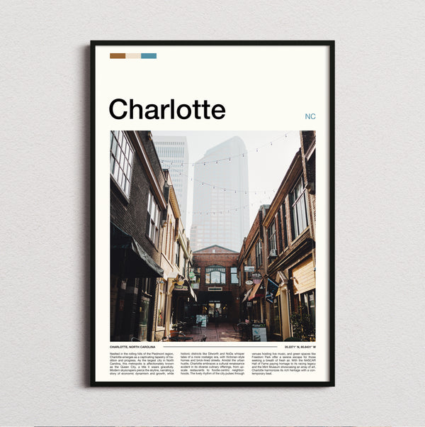 Charlotte - Narrow Alley - Travel Print