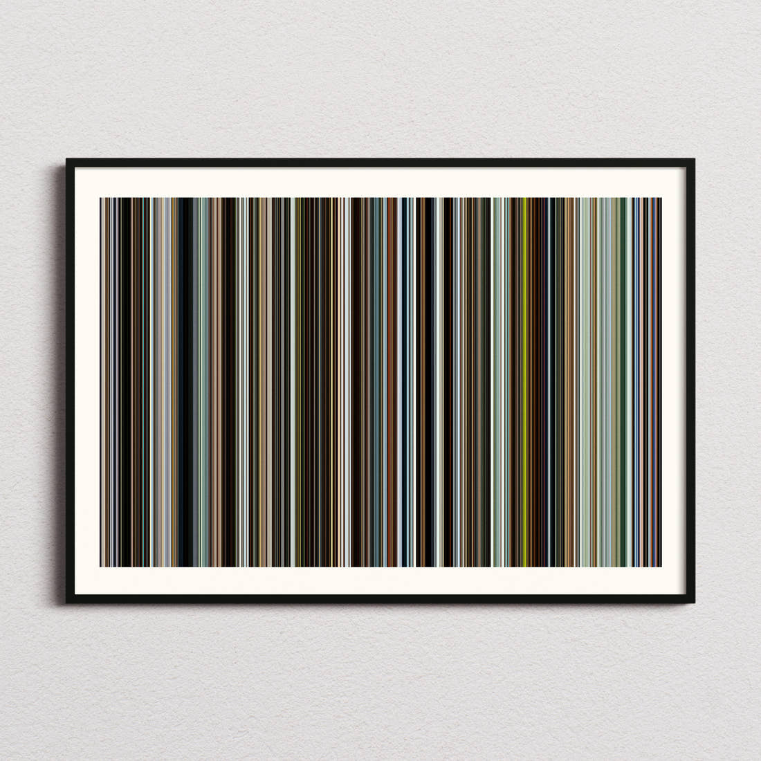 Chasing Mavericks Movie Barcode Poster - Barcode Only