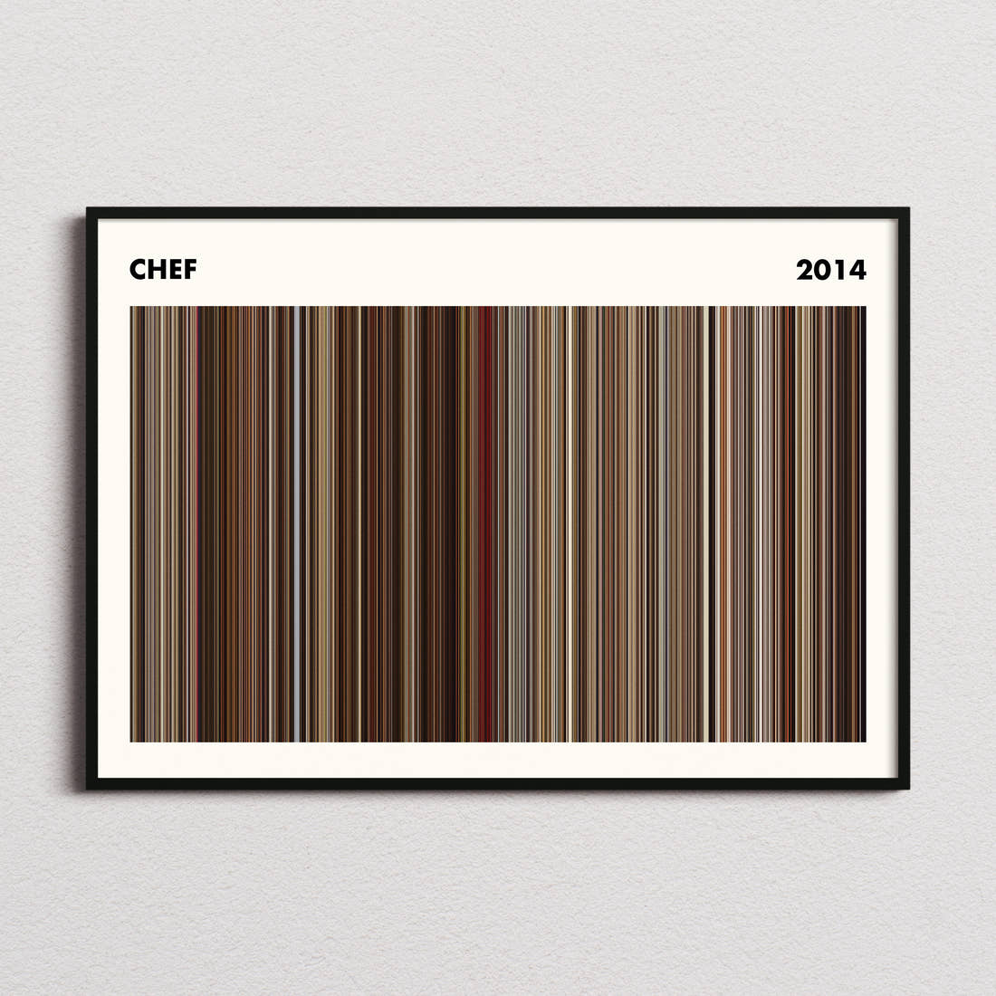 Chef Movie Barcode Poster - Simplified