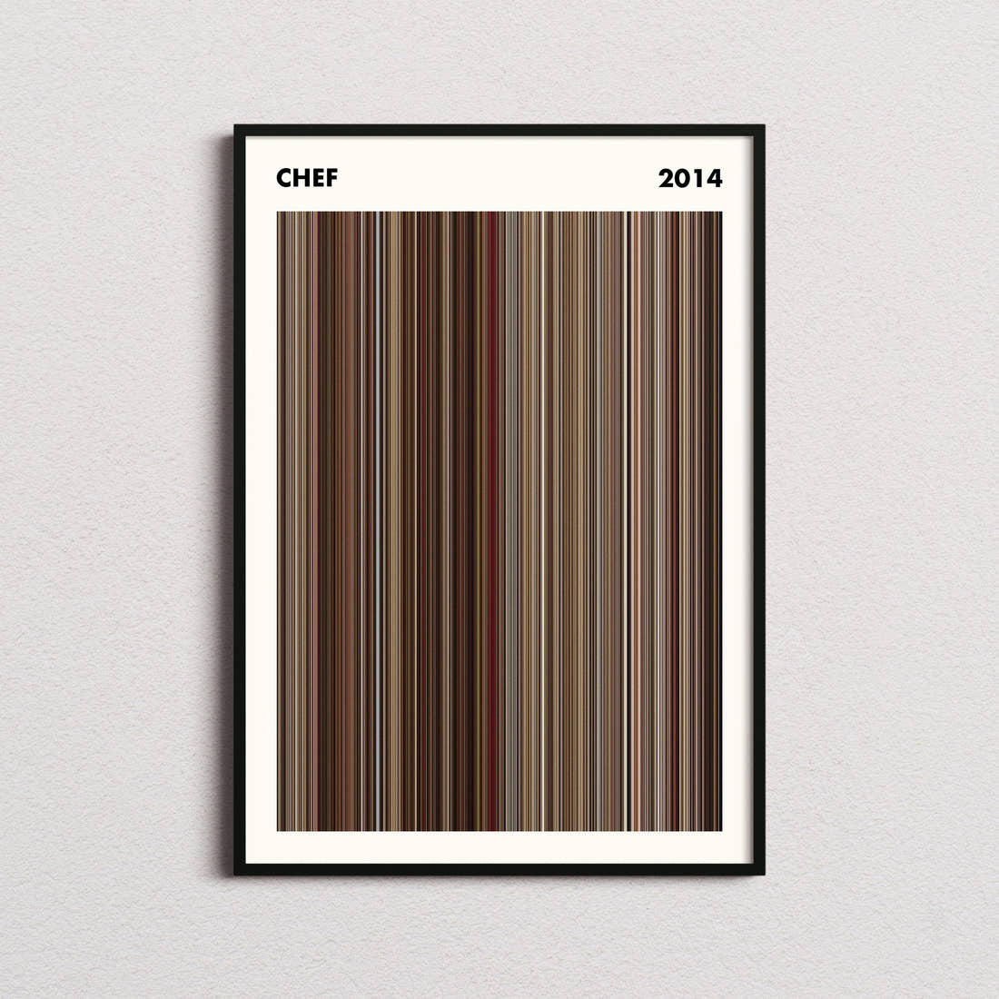 Chef Movie Barcode Poster - Simplified