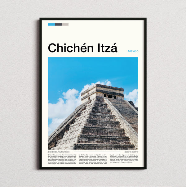 Chichen Itza - El Castillo Corner View - Travel Print