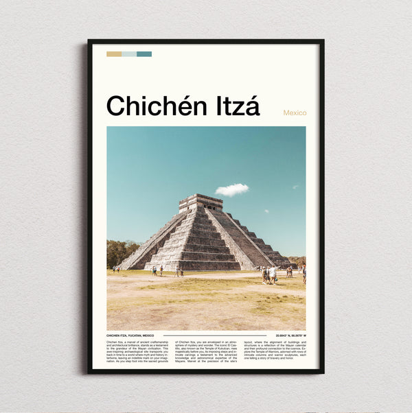 Chichen Itza - El Castillo Across The Plaza - Travel Print