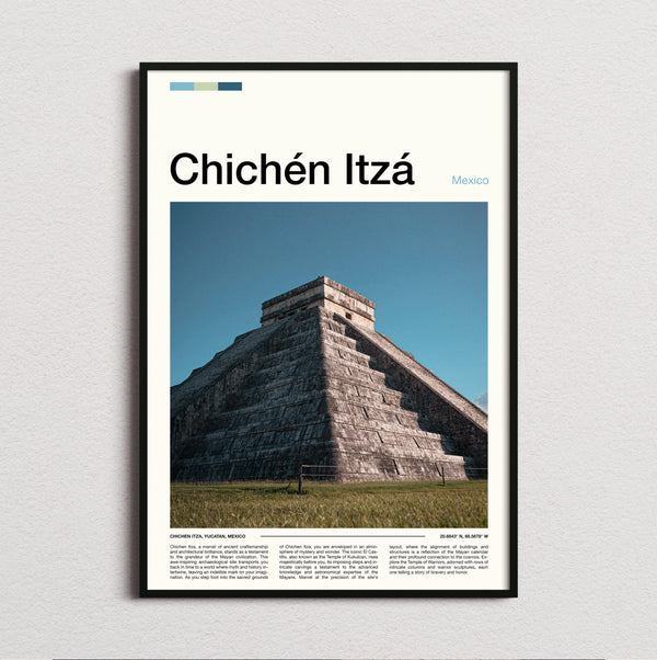 Chichen Itza - El Castillo Northern Stairway - Travel Print