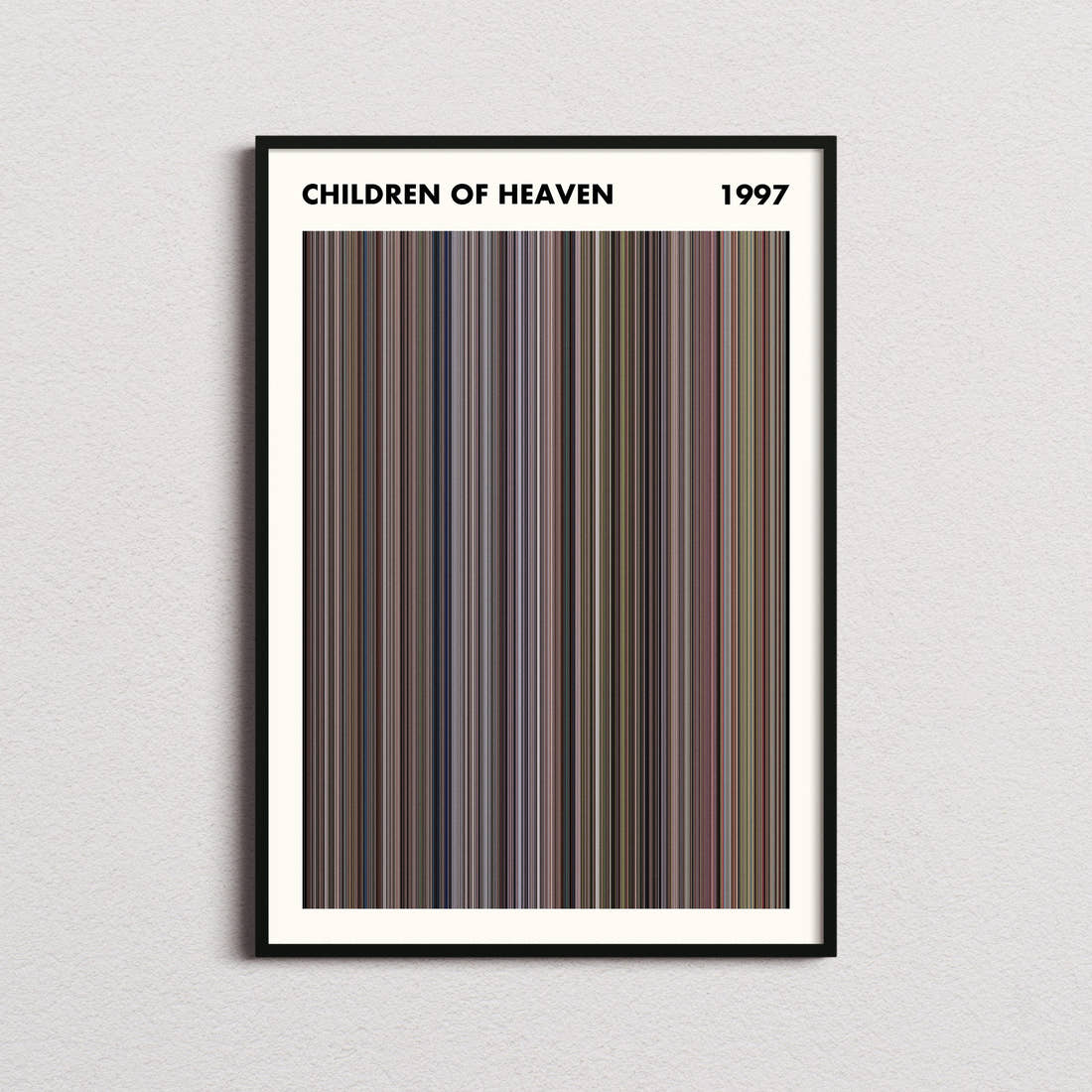 Children of Heaven Movie Barcode Poster - Simplified