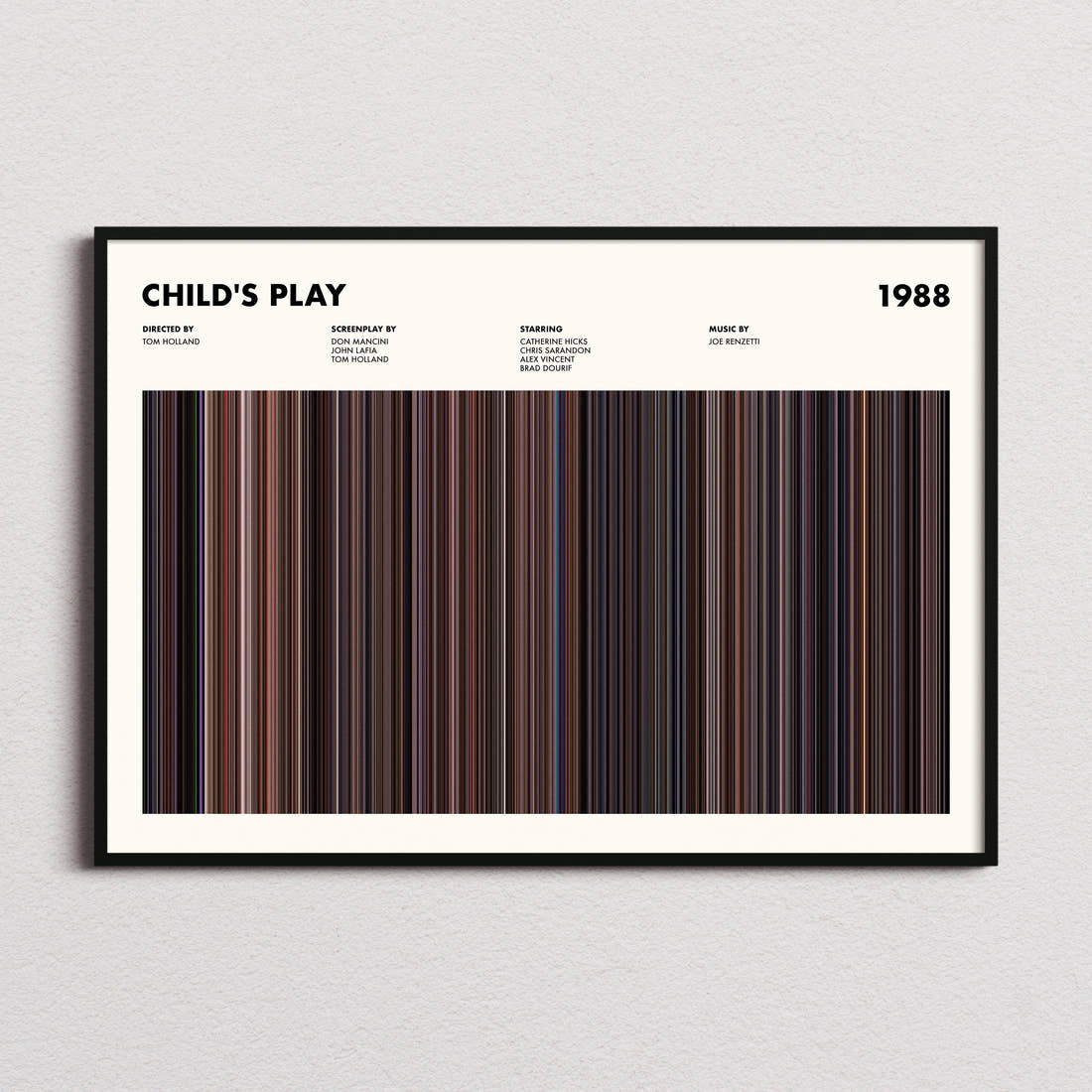 Child's Play Movie Barcode Poster