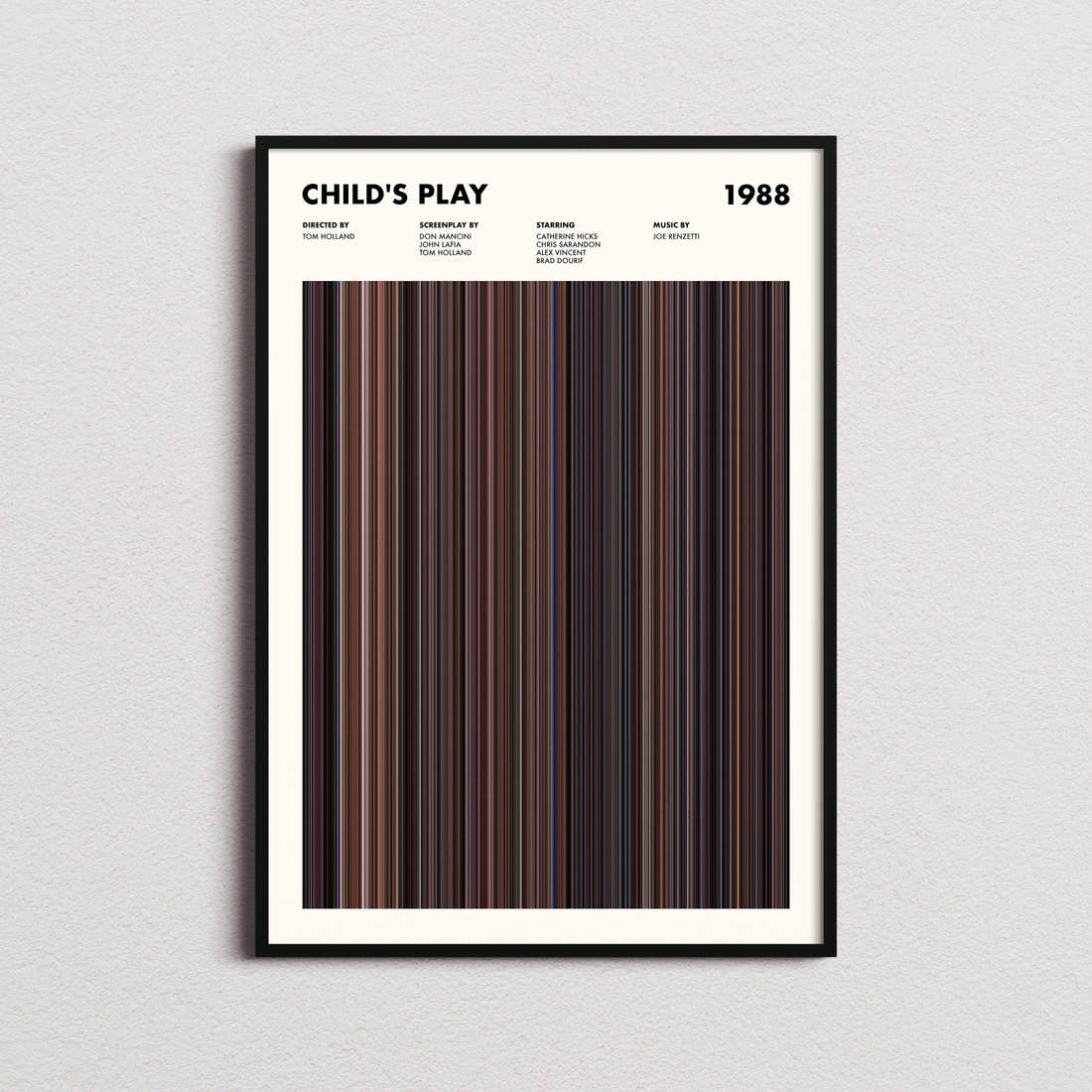 Child's Play Movie Barcode Poster