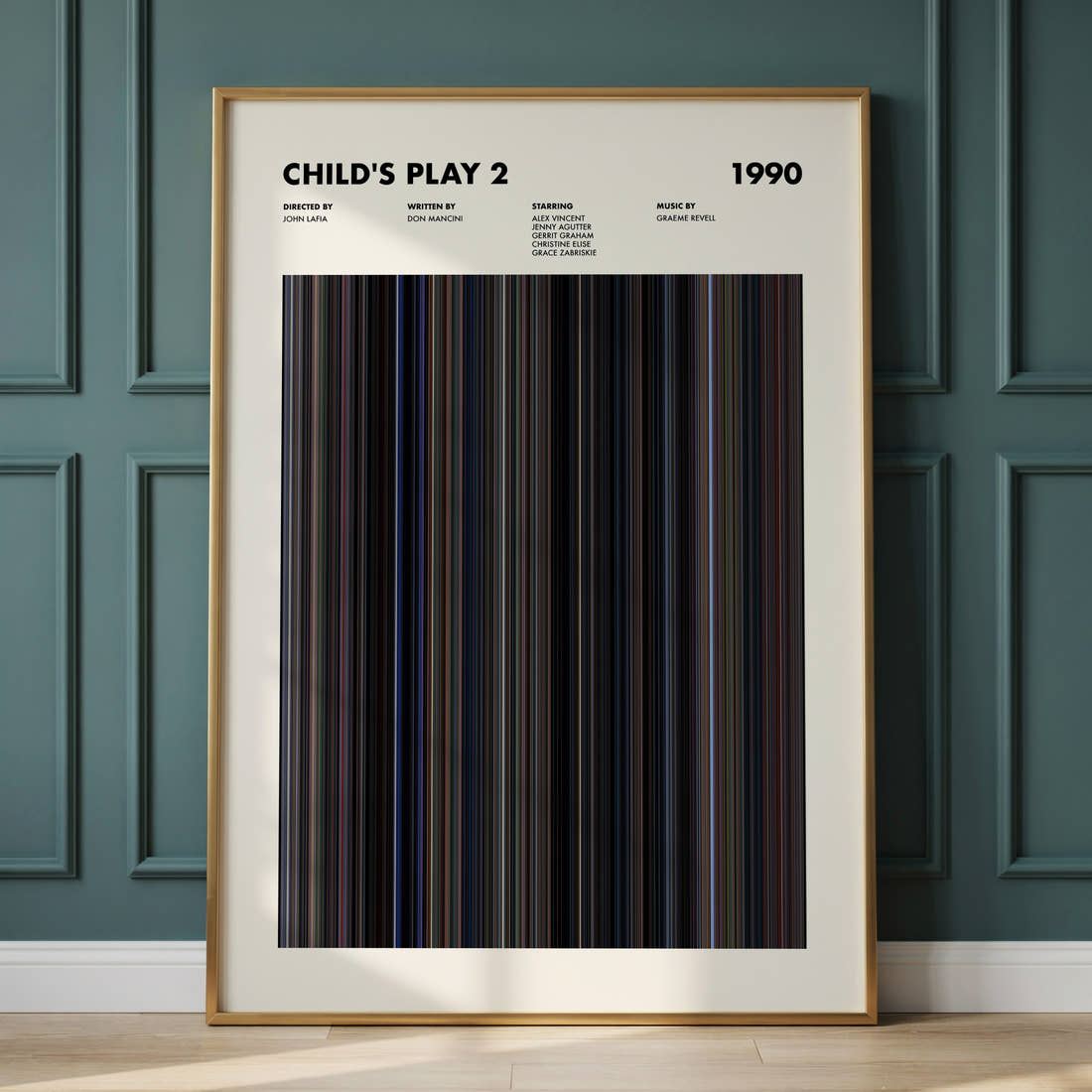 Child's Play 2 Movie Barcode Poster