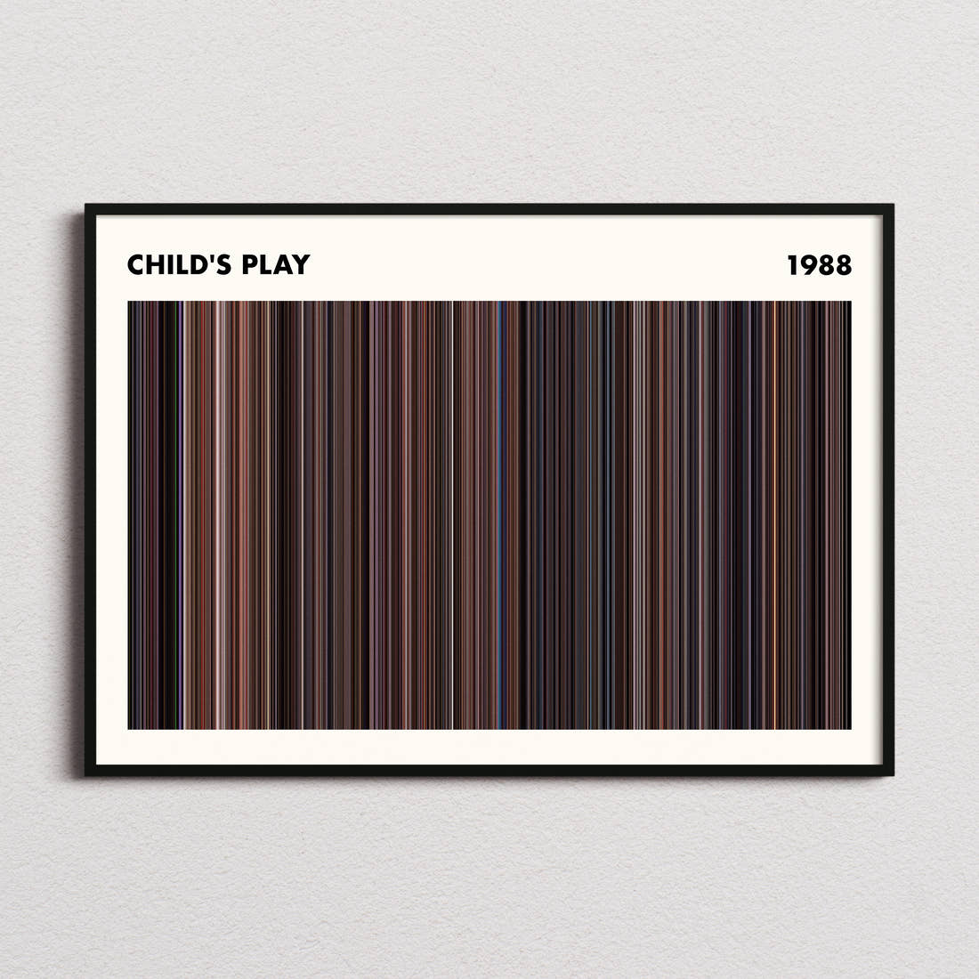 Child's Play Movie Barcode Poster - Simplified