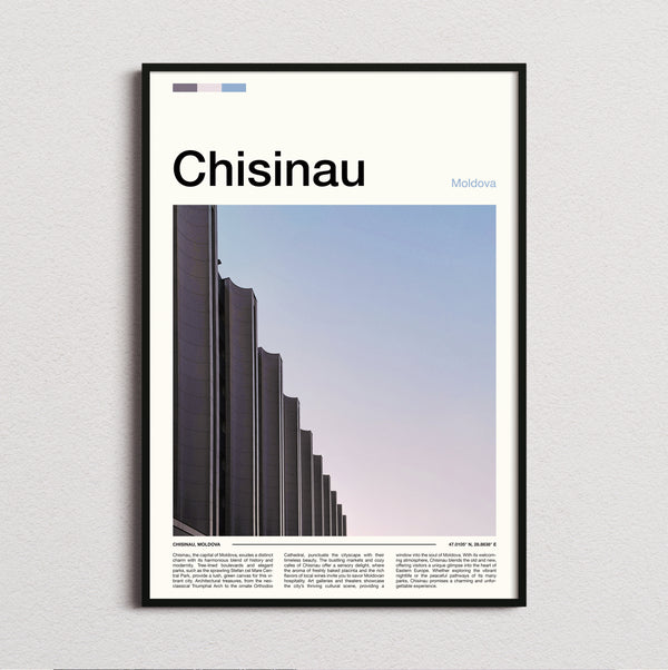 Chisinau - Brutalist Building - Travel Print