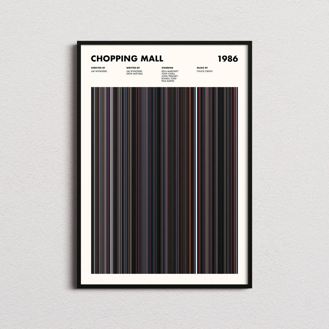 Chopping Mall Movie Barcode Poster