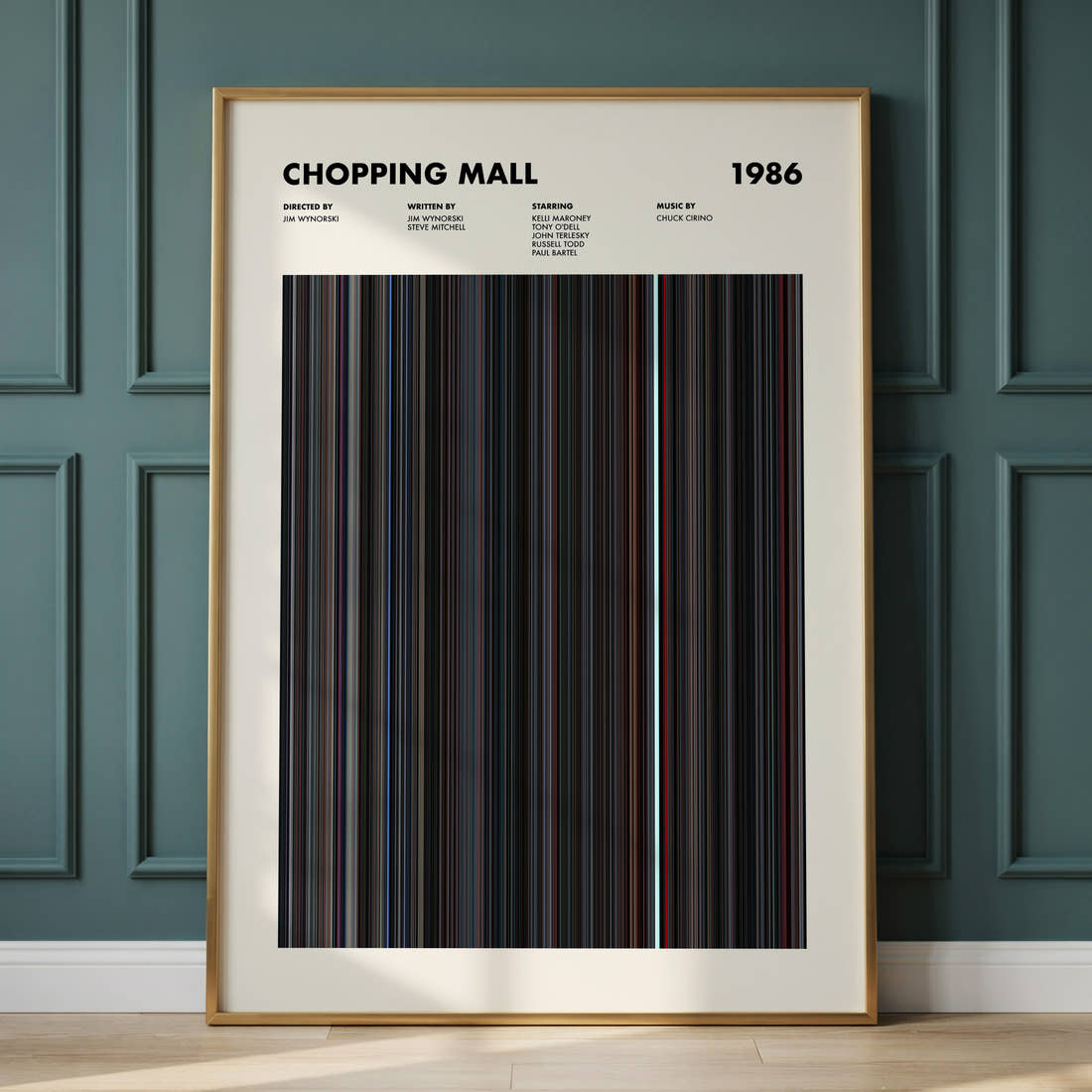 Chopping Mall Movie Barcode Poster