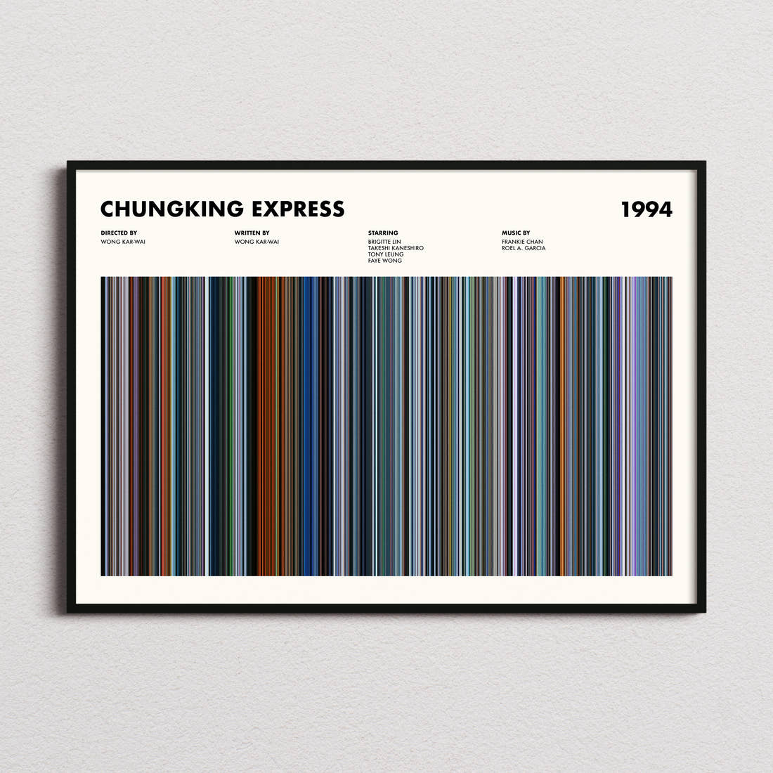 Chungking Express Movie Barcode Poster
