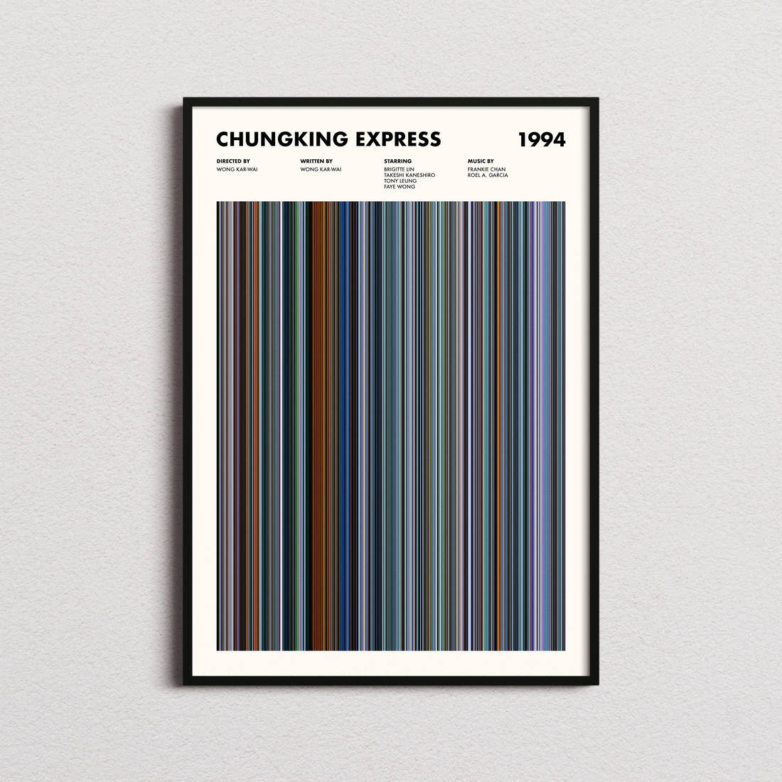 Chungking Express Movie Barcode Poster