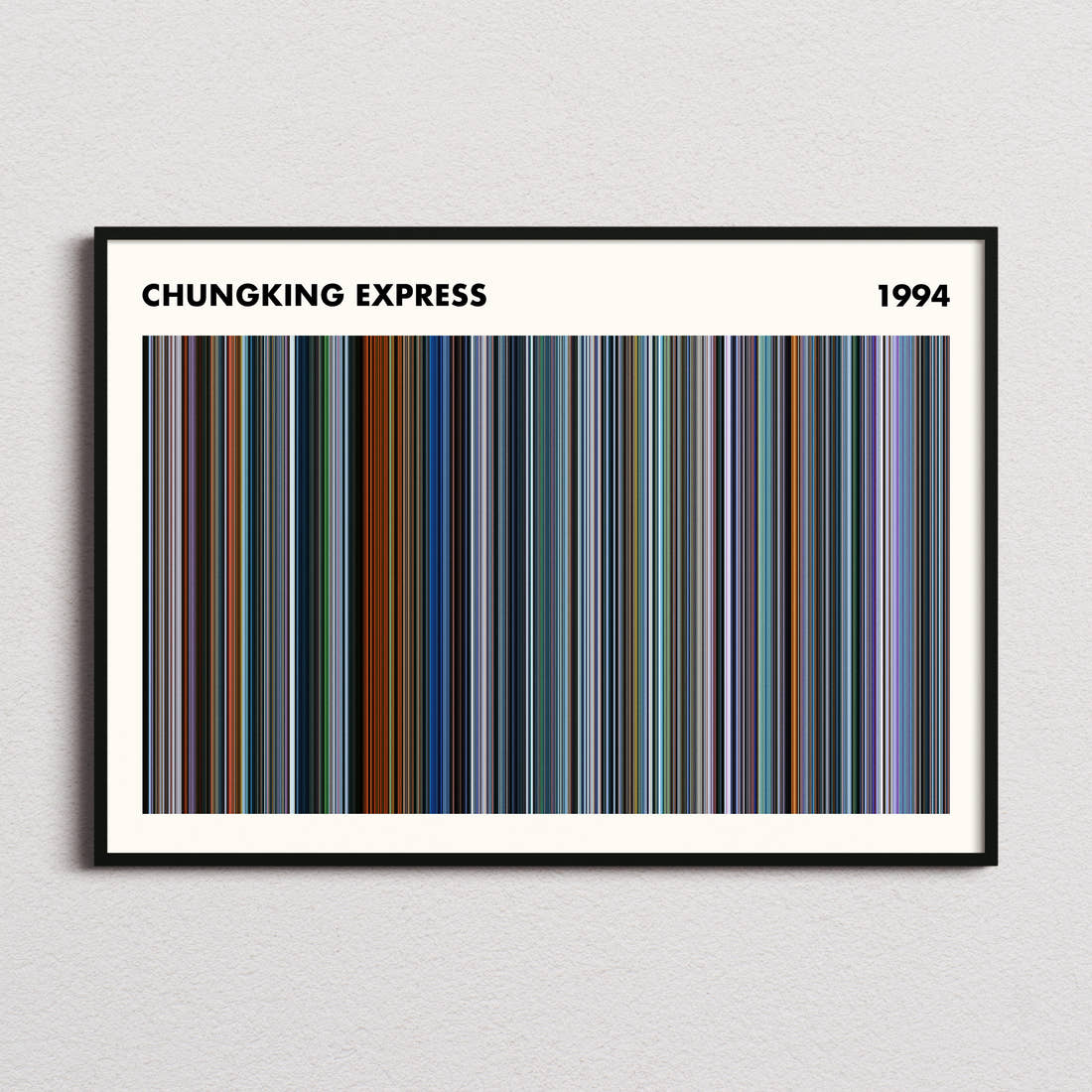 Chungking Express Movie Barcode Poster - Simplified