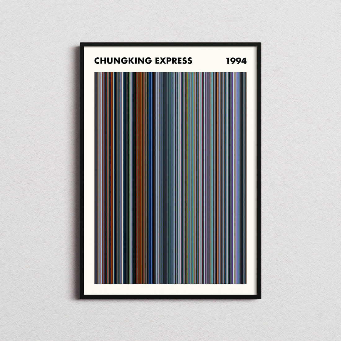 Chungking Express Movie Barcode Poster - Simplified
