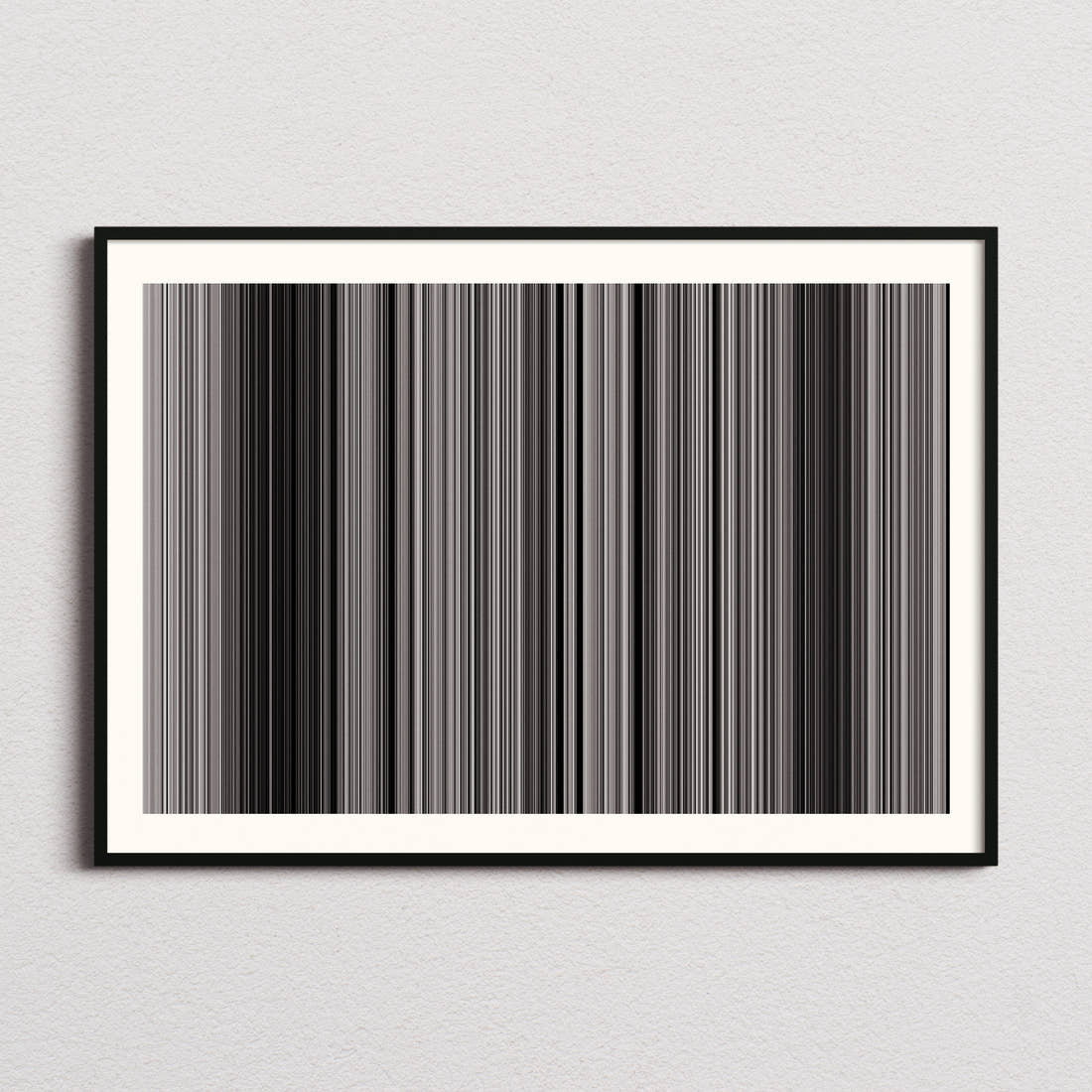 City Lights Movie Barcode Poster - Barcode Only