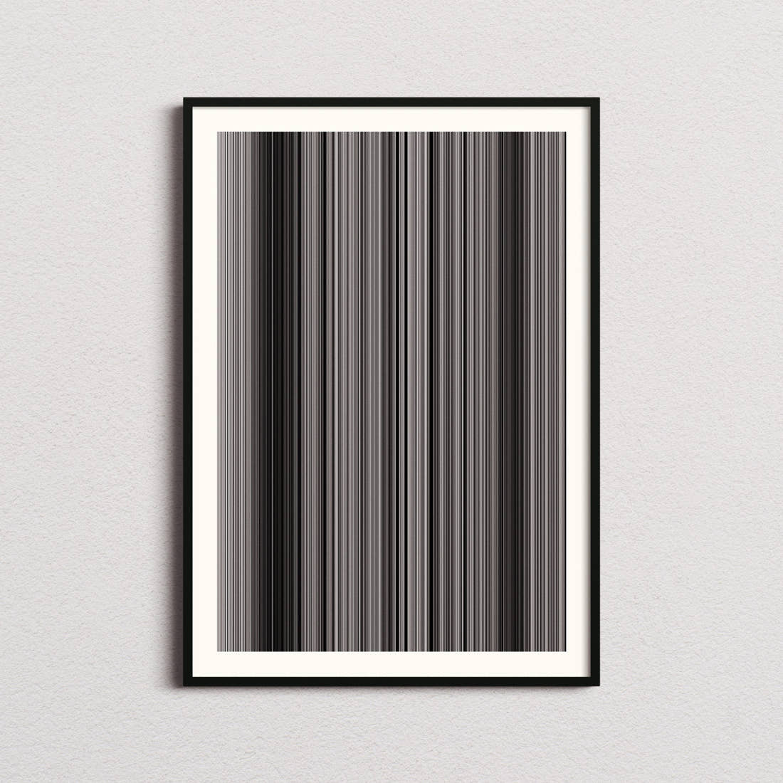 City Lights Movie Barcode Poster - Barcode Only