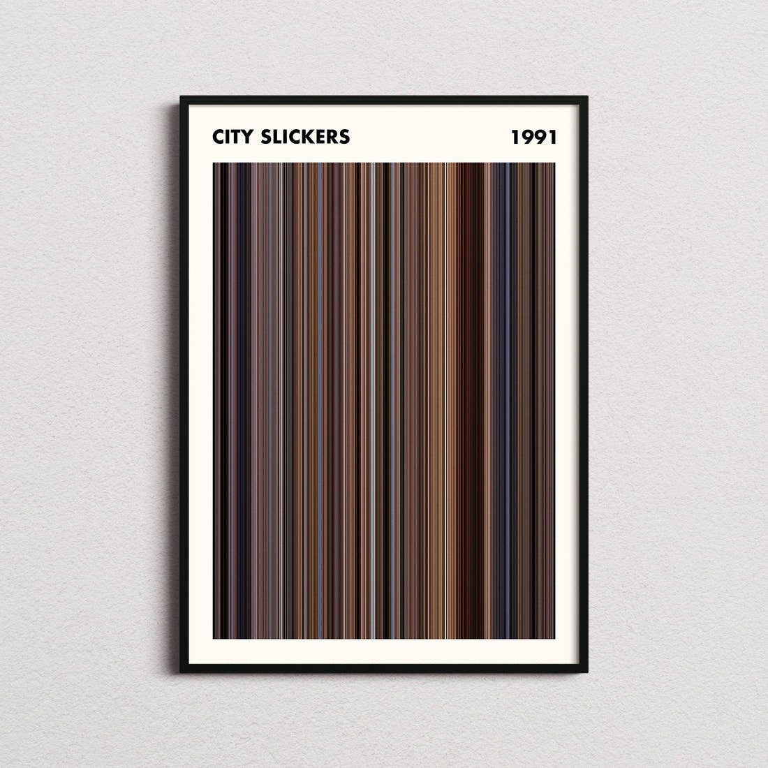 City Slickers Movie Barcode Poster - Simplified