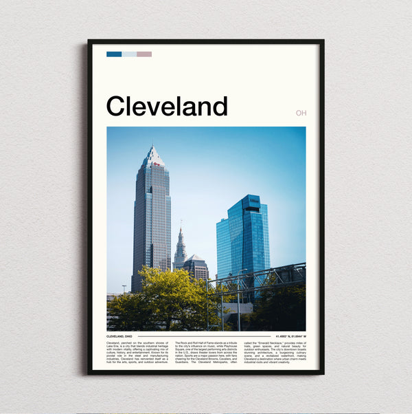 Cleveland - Skyscrapers - Travel Print