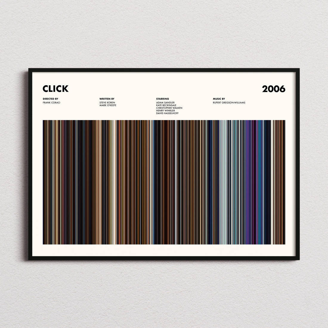 Click Movie Barcode Poster