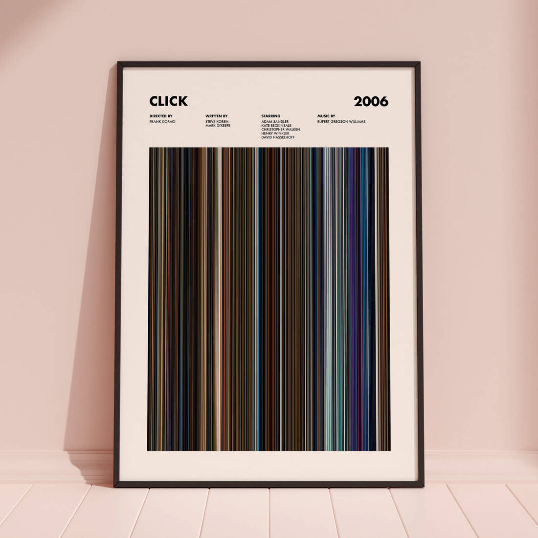 Click Movie Barcode Poster