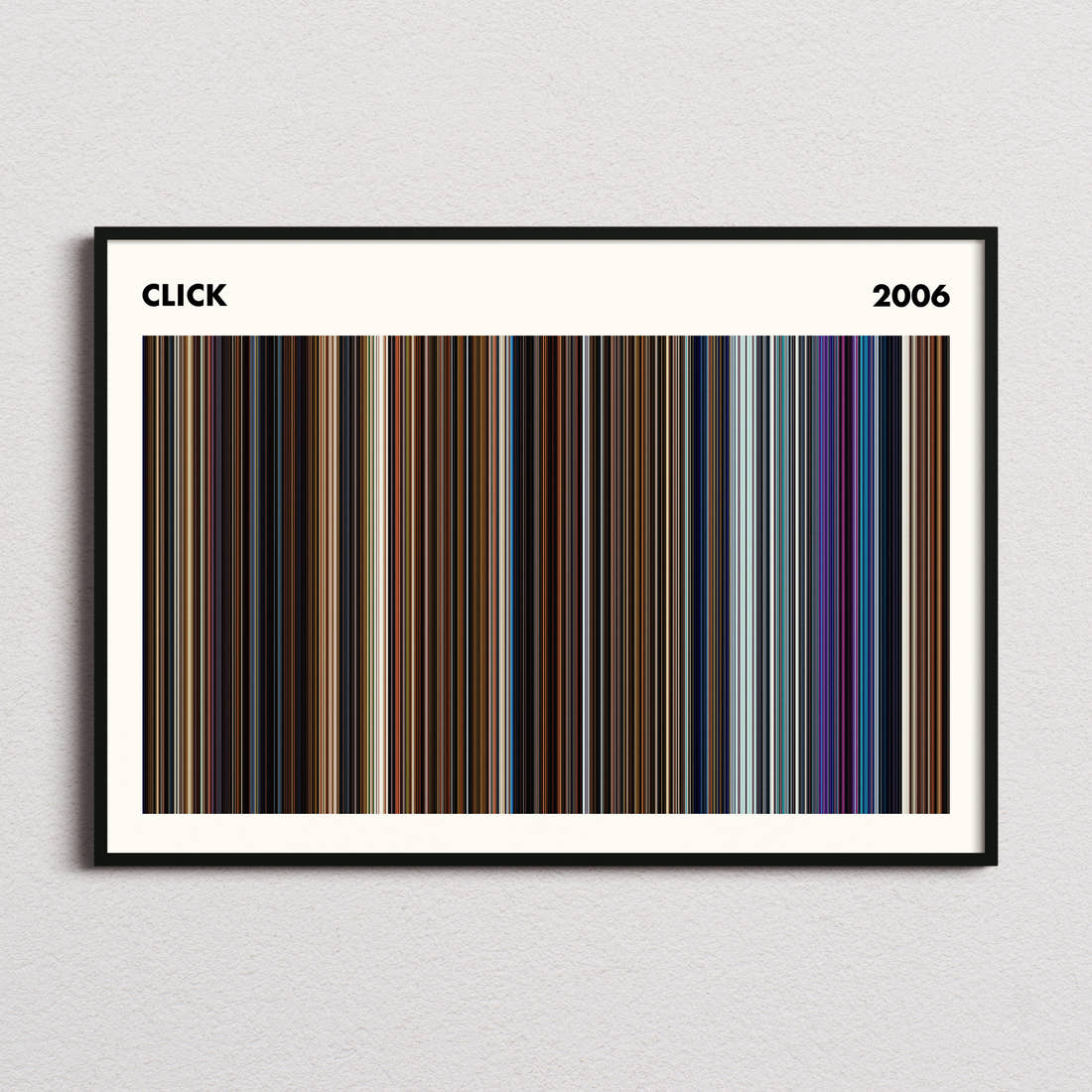 Click Movie Barcode Poster - Simplified