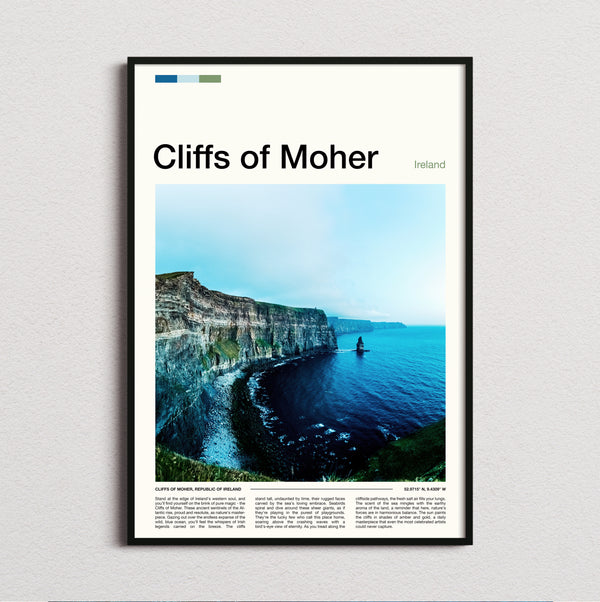 Cliffs Of Moher - Sea Cliffs - Travel Print