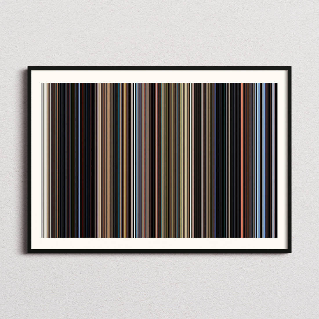 Close Encounters of the Third Kind Movie Barcode Poster - Barcode Only