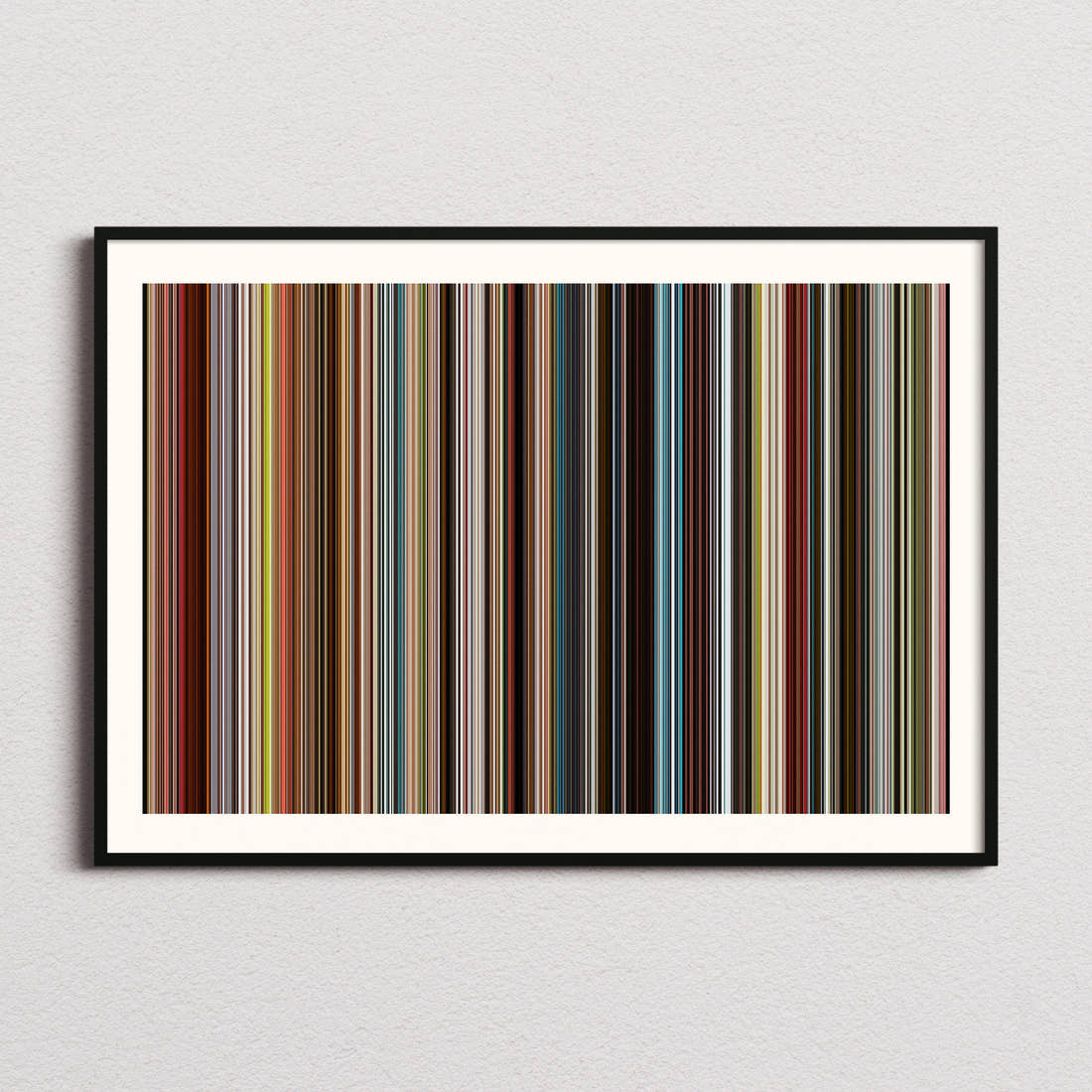 Close Movie Barcode Poster - Barcode Only