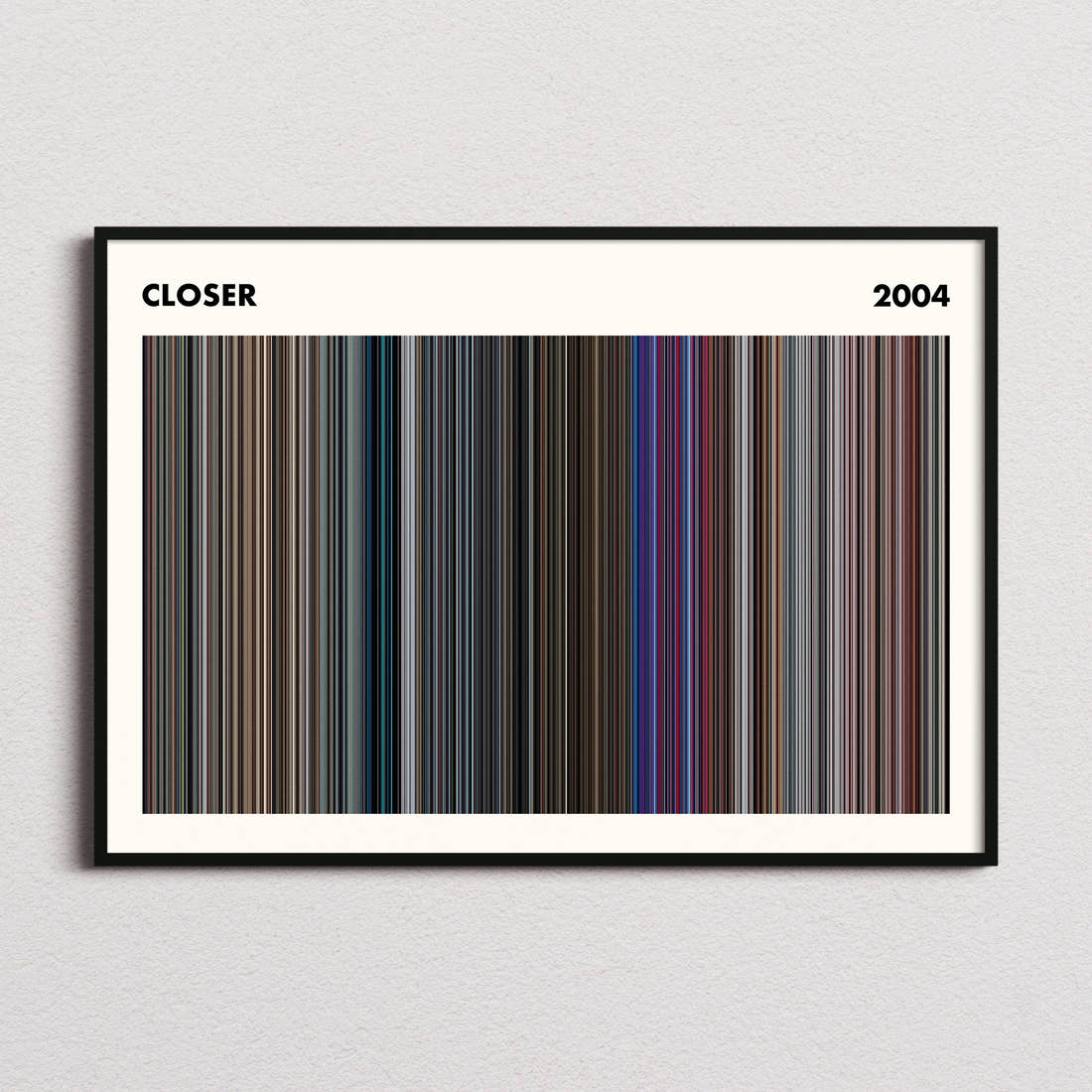 Closer Movie Barcode Poster - Simplified