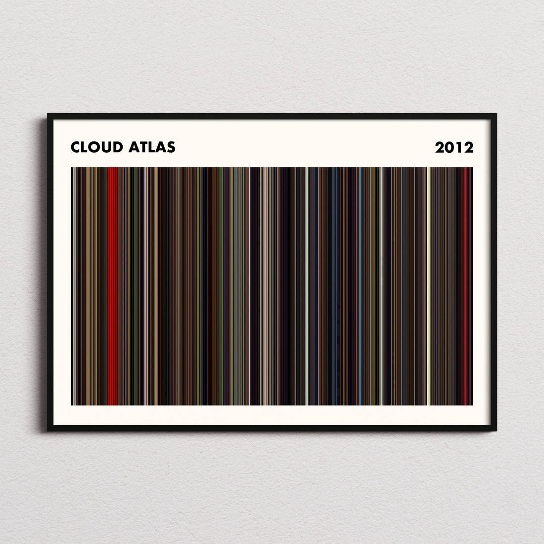 Cloud Atlas Movie Barcode Poster - Simplified