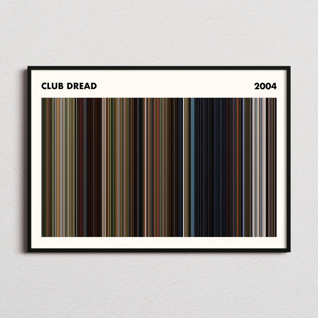 Club Dread Movie Barcode Poster - Simplified