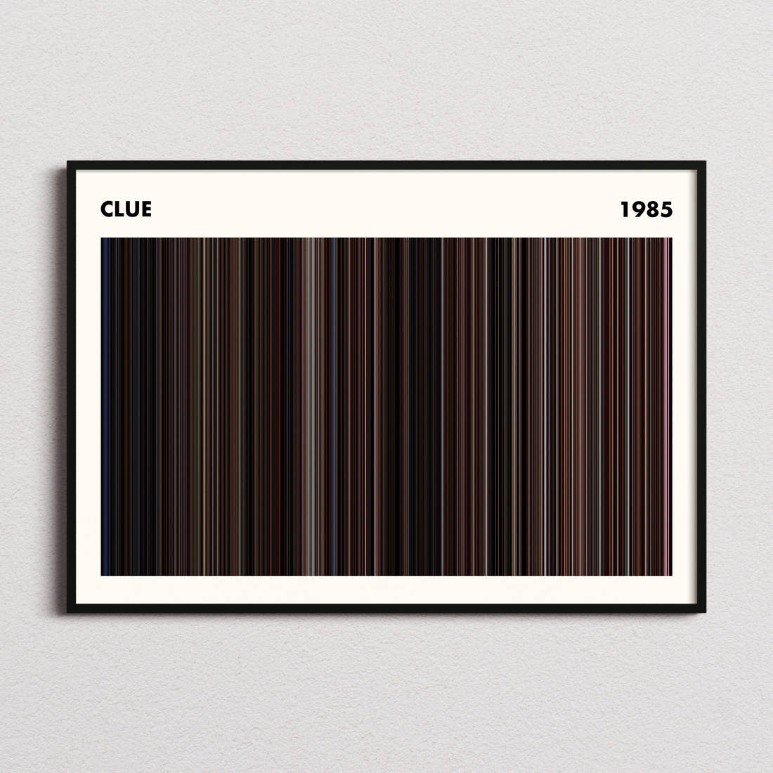 Clue Movie Barcode Poster - Simplified