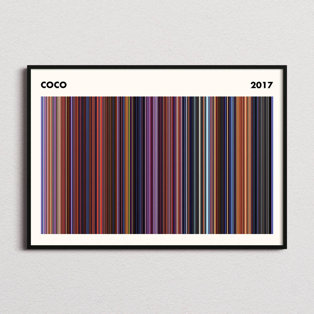Coco Movie Barcode Poster - Simplified